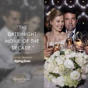 Gone Girl is "the date-night movie of the decade."